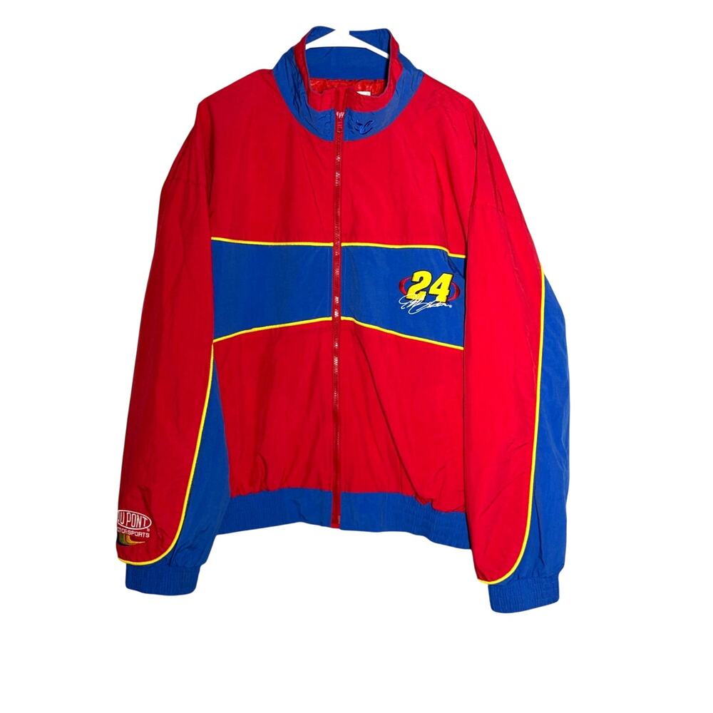 Vintage Nascar Jeff Gordon Windbreaker Jacket Embroidery Sz XL